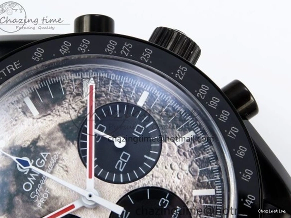 0413 Speedmaster Black Benom PVD Moon RMF Best Edition on PVD Bracelet Lemania HW WrinkleFree 7727